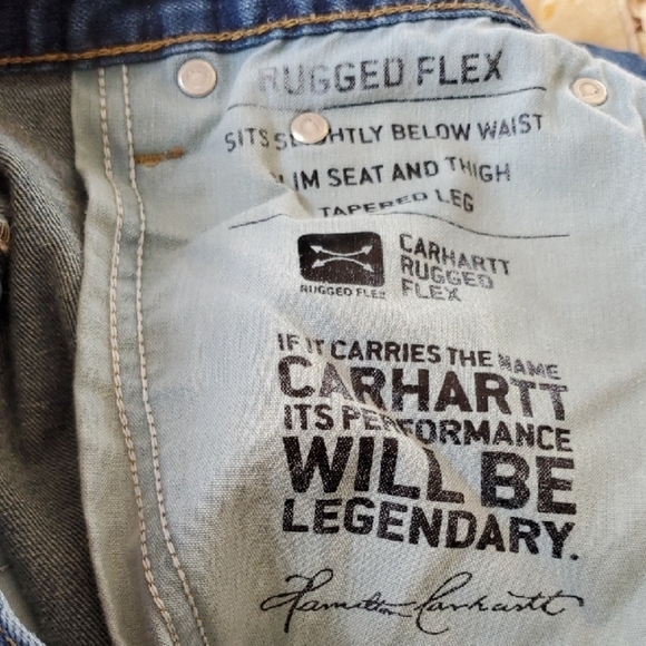 Carhartt Blue Straight Jeans with Classic Denim Style - Picture 11 of 12